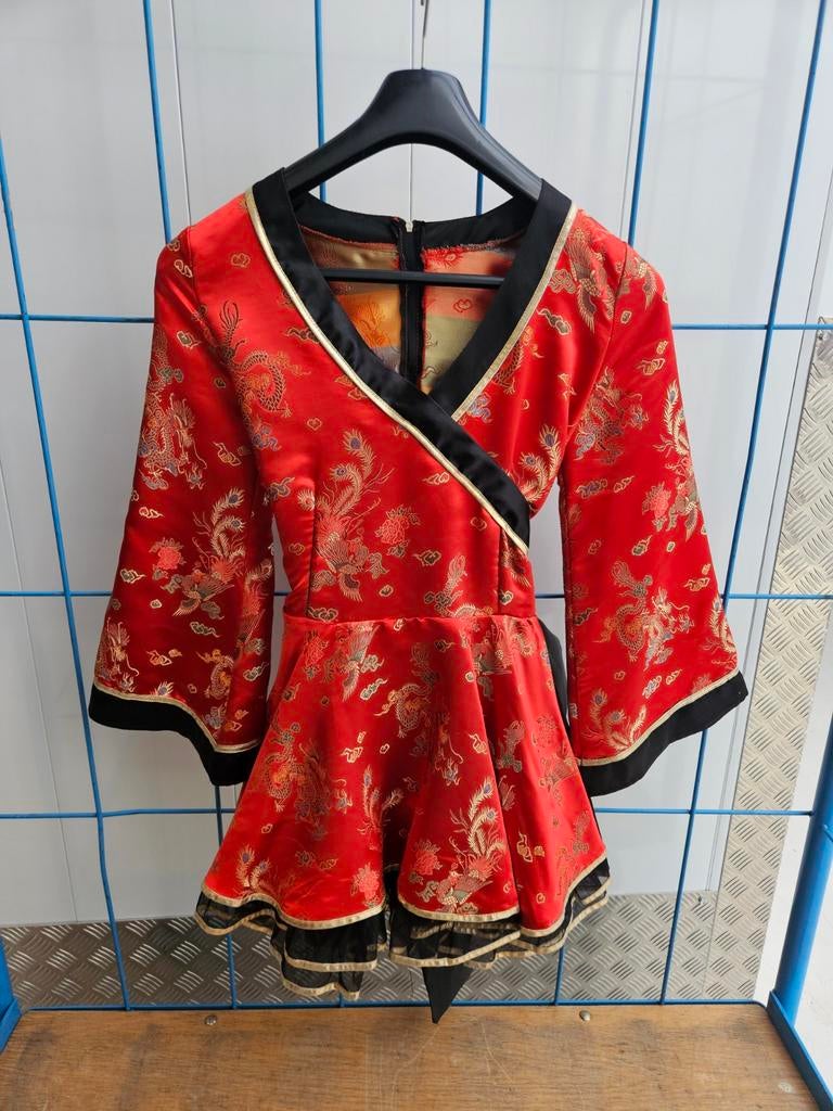 Carnavalskostuum Geisha Kimono Maat 42, Ophalen, Carnaval, Maat 42/44 (L), Zo goed als nieuw