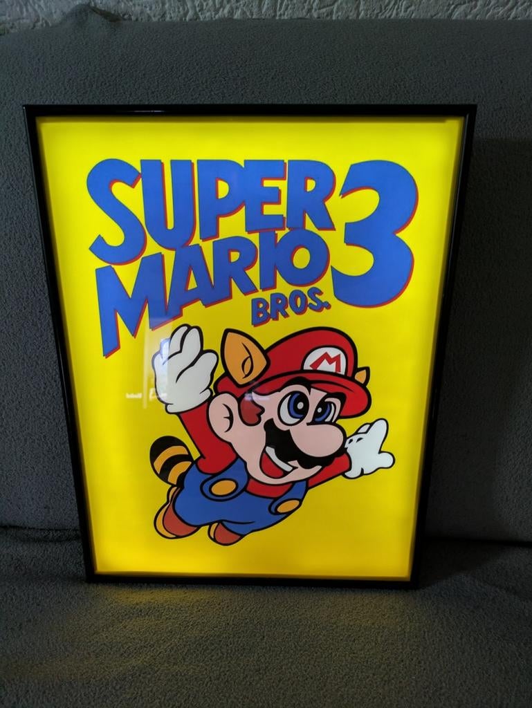 Super mario 3 foto lijst, Ophalen of Verzenden