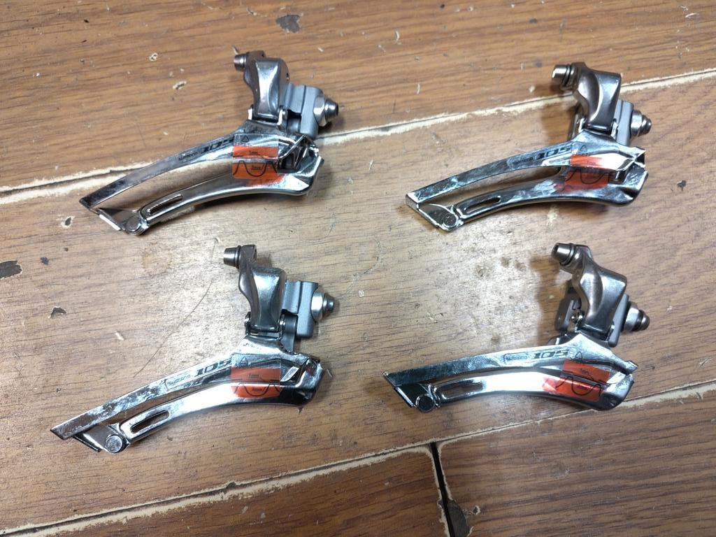 Shimano 105 5700 2x10 speed voorderailleur (nieuw), -, Shimano, -, Shimano 105