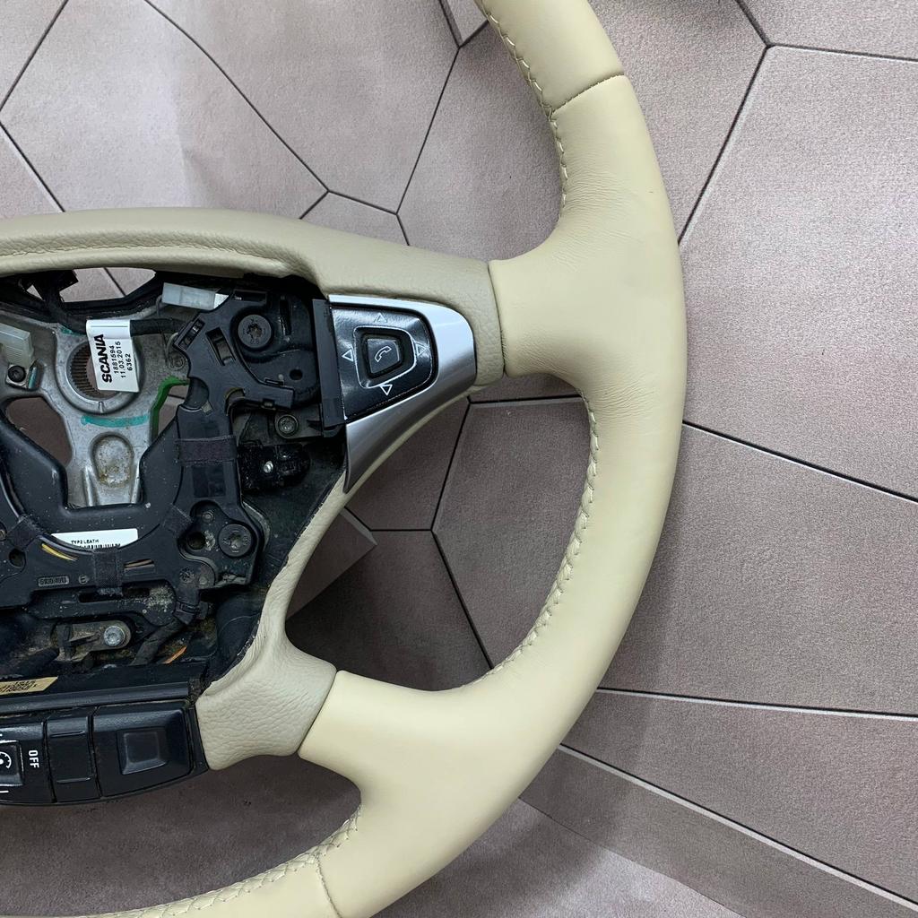 Stuurwiel Stuur Scania R WIT BEIGE LEER, Nieuw, Ophalen of Verzenden