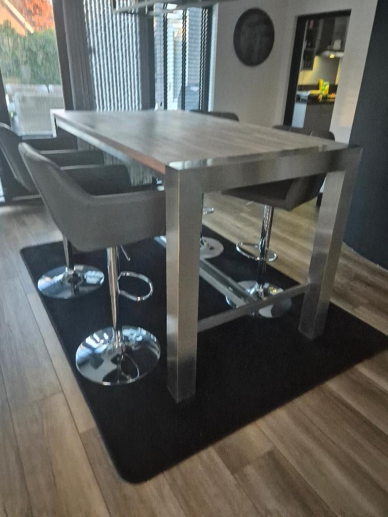 Hoge eettafel 180 x 100 x 110, Huis en Inrichting, Modern eigen design enige exemplaar., 50 tot 100 cm, Zo goed als nieuw, Vijf personen of meer