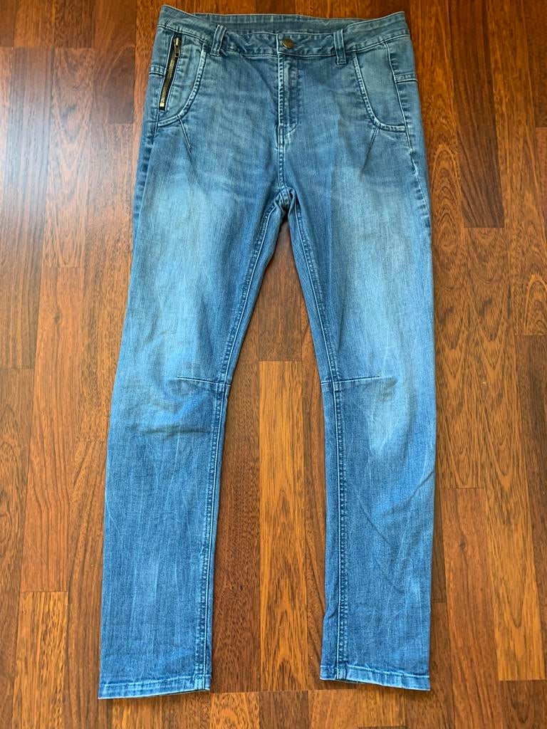 Baggy broek mt 176, Ophalen of Verzenden, Zo goed als nieuw, Blauw, W27 (confectie 34) of kleiner