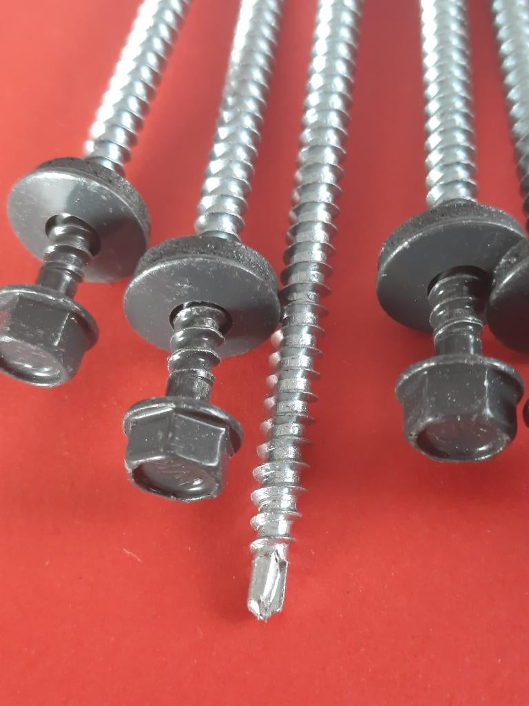 25st antraciet grijs ral 7016 sandwichplaatschroeven tot 100, 50 tot 100 mm, N, N, Schroeven