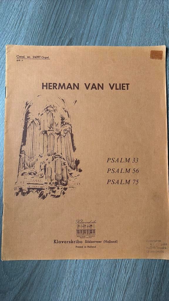 Bladmuziek Herman van Vliet, klavarskribo, Ophalen of Verzenden, Zo goed als nieuw, Artiest of Componist, Religie en Gospel