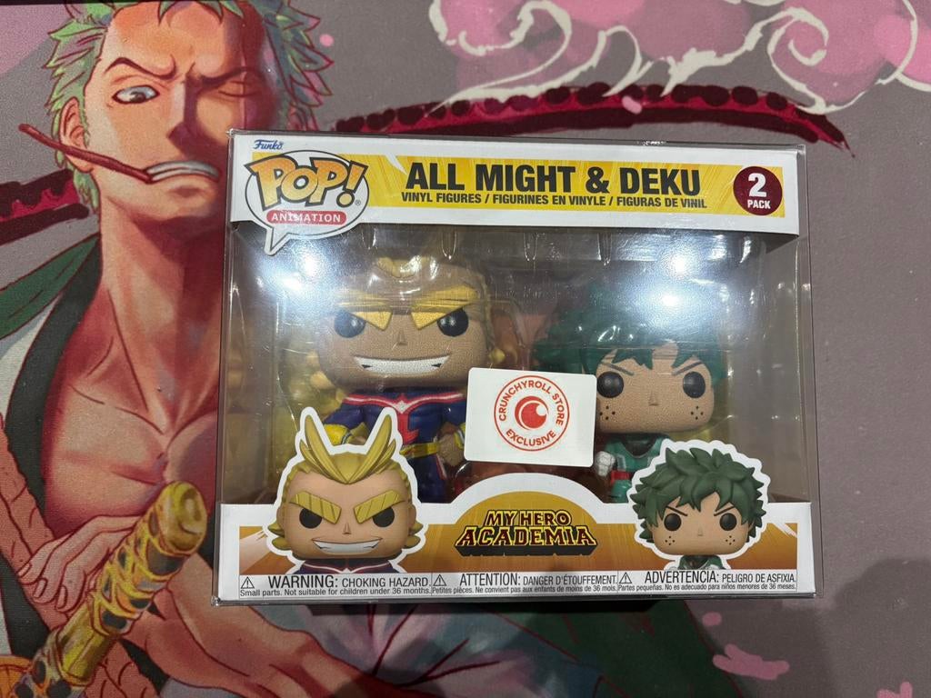 MHA Funko Pop All Might & Deku 2-Pack Crunchyroll Exclusive, Funko Europe, Ophalen of Verzenden, Zo goed als nieuw, 4th floor, 1 Queen Caroline St, London W6 9YN, Verenigd Koninkrijk