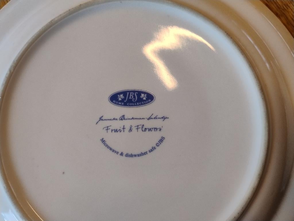 JBS Home Collection Fruit & Flowers servies, Gebruikt, Verzenden, Overige typen, Overige stijlen