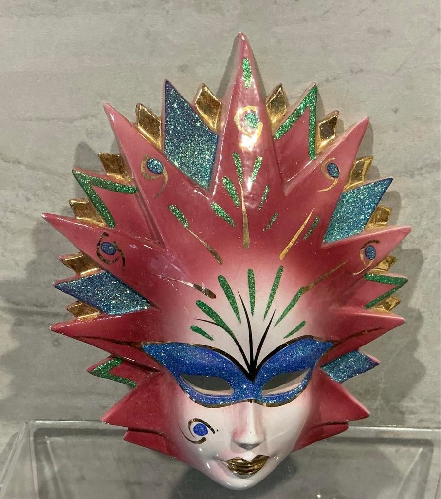 Vintage Venetiaans Masker.4, Antiek en Kunst, Antiek | Woonaccessoires, Verzenden