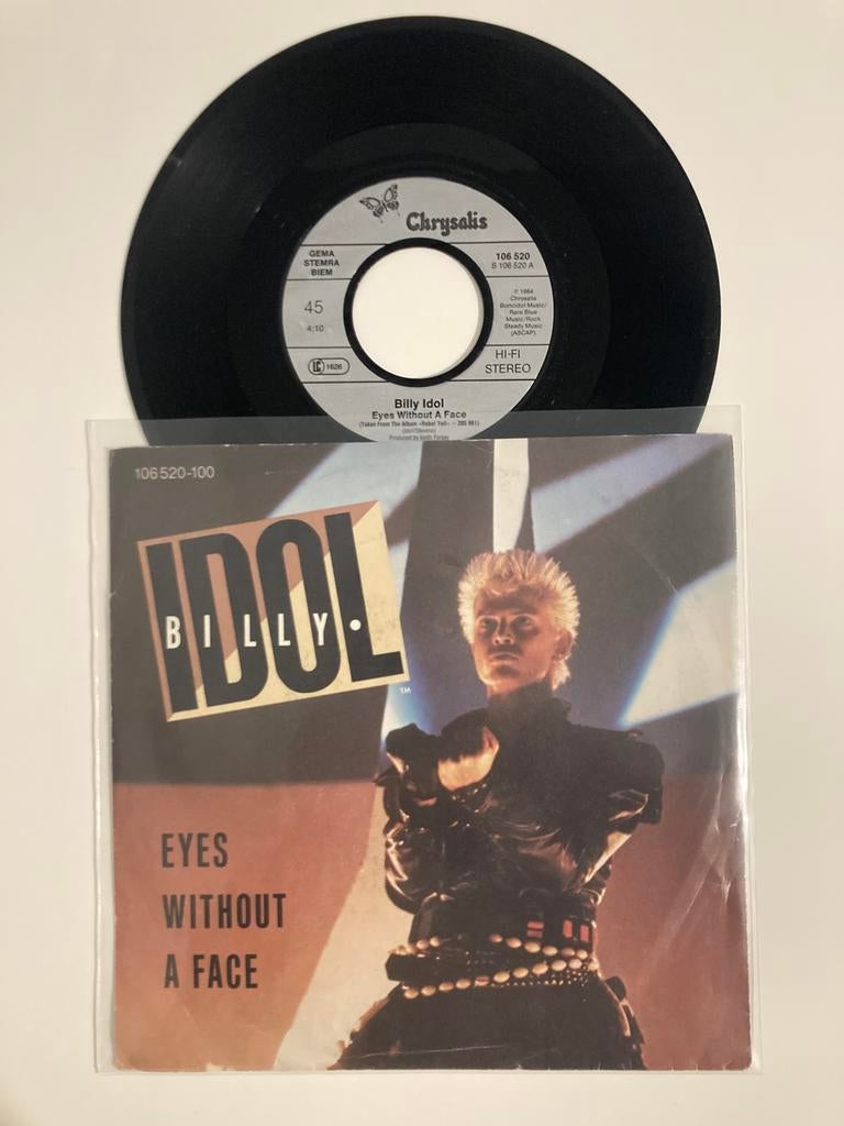 Billy Idol - Eyes without a face, Cd's en Dvd's, Vinyl Singles, Ophalen of Verzenden, 7 inch, Single