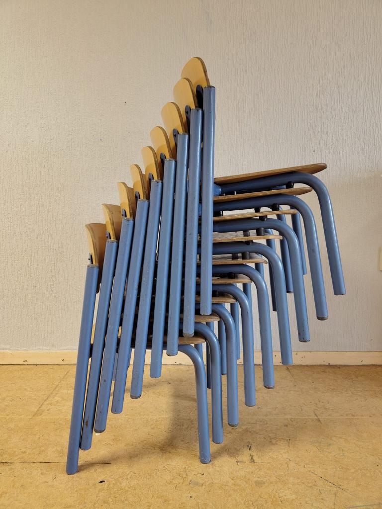 Set kleuterstoelen, 9 stuks, Ophalen, Gebruikt, Overige kleuren, Vijf, Zes of meer stoelen