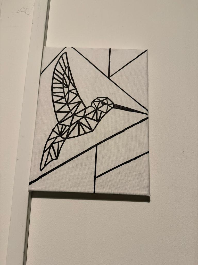 IJsvogel kunstwerk getekend 20x10, Antiek en Kunst, Ophalen of Verzenden