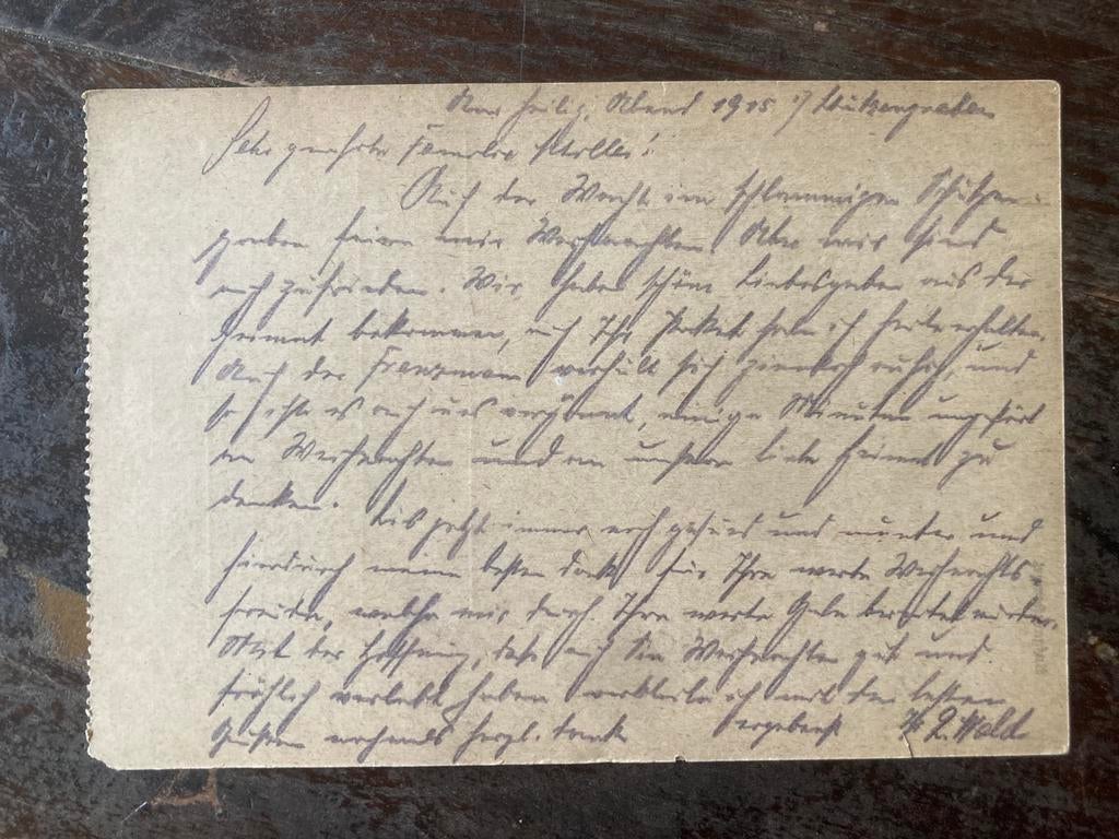 Wo1 ww1 veldpostkaart kerstavond 1915 Füselier Regiment 36, Verzenden, Landmacht, Duitsland