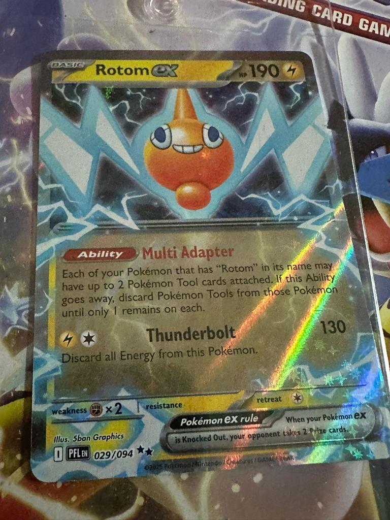 Rotom EX - Zeldzame Pokémonkaart, Ophalen of Verzenden, Gebruikt, Losse kaart, Foil
