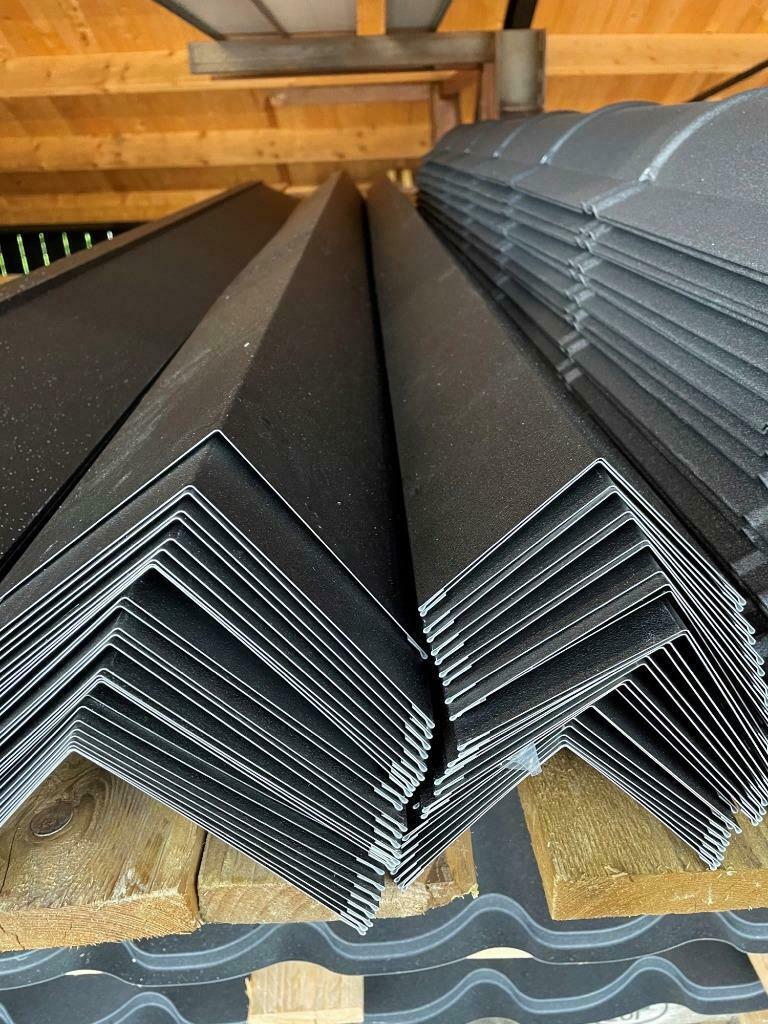 Dakpanprofielplaat wrinkle zwart voor maar € 16,50 per m2!, Doe-het-zelf en Verbouw, Dakpannen en Dakbedekking, Steen of Klei
