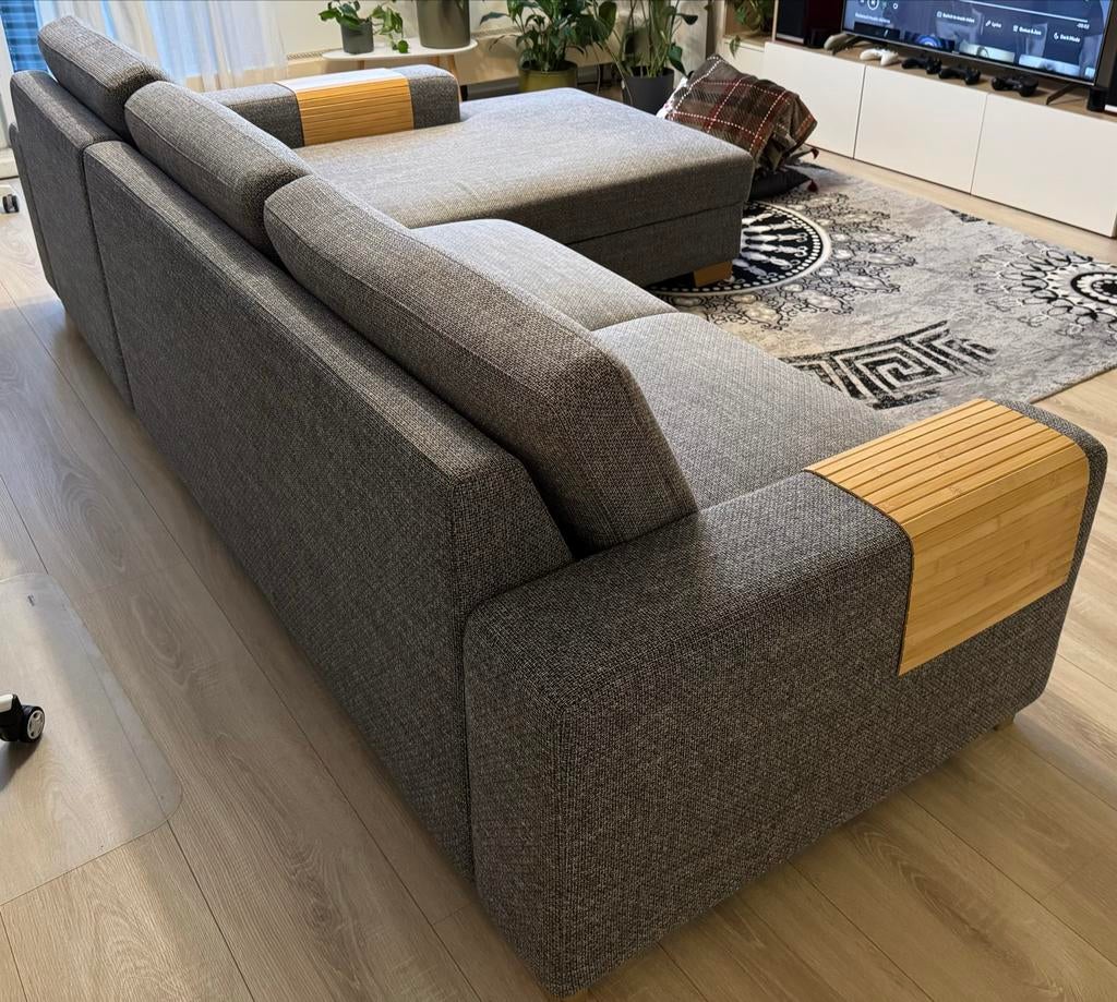 IKEA SÖRVALLEN Hoekbank met Chaise Lounge - Zo Goed Als Nieu, Ophalen, Hoekbank, Driepersoons, 75 tot 100 cm