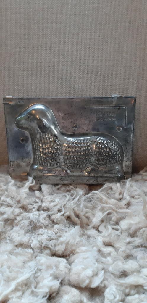 Metalen mal van lam, Antiek en Kunst, Ophalen of Verzenden