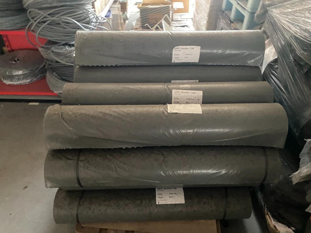 LDPE bouwfolie, plastic afdekfolie, 4x50m 23 rollen, t200, Ophalen, -, -, Nieuw
