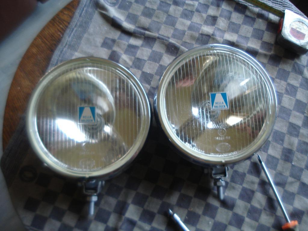 Oldtimer 2 Hella verstralers type 192 diameter 20 cm, Auto-onderdelen, Verlichting, Ophalen of Verzenden, Gebruikt