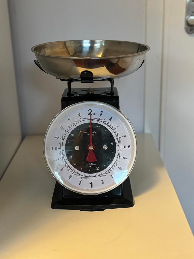 Küchenprofi keukenweegschaal – retro stijl – NIEUWSTAAT, Minder dan 10 kg, Keukenweegschaal, 1 tot 500 gram, Ophalen of Verzenden