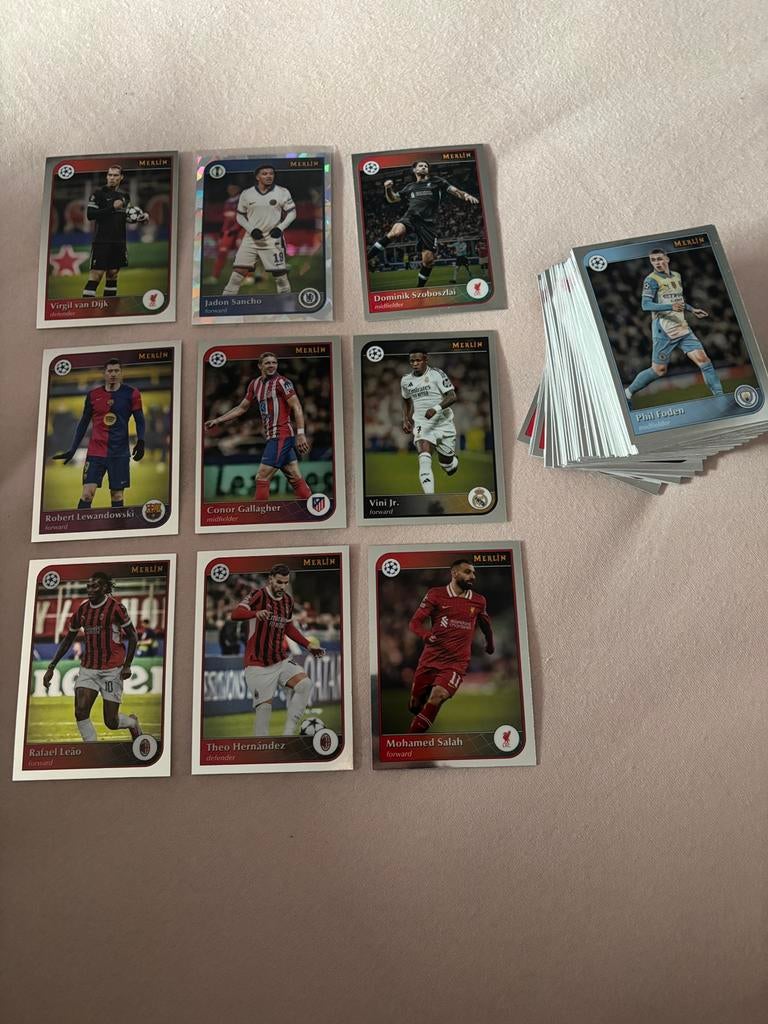 Merlin Topps Champions league cards 24/25, Ophalen of Verzenden, Nieuw, Meerdere plaatjes