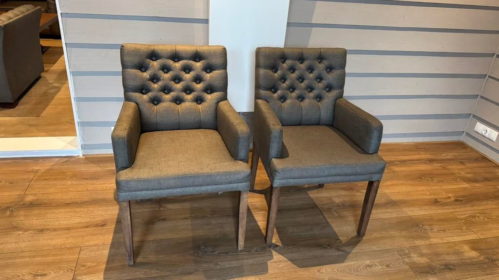 Eetkamerstoelen set van 2 merk olav, Ophalen of Verzenden, Zo goed als nieuw