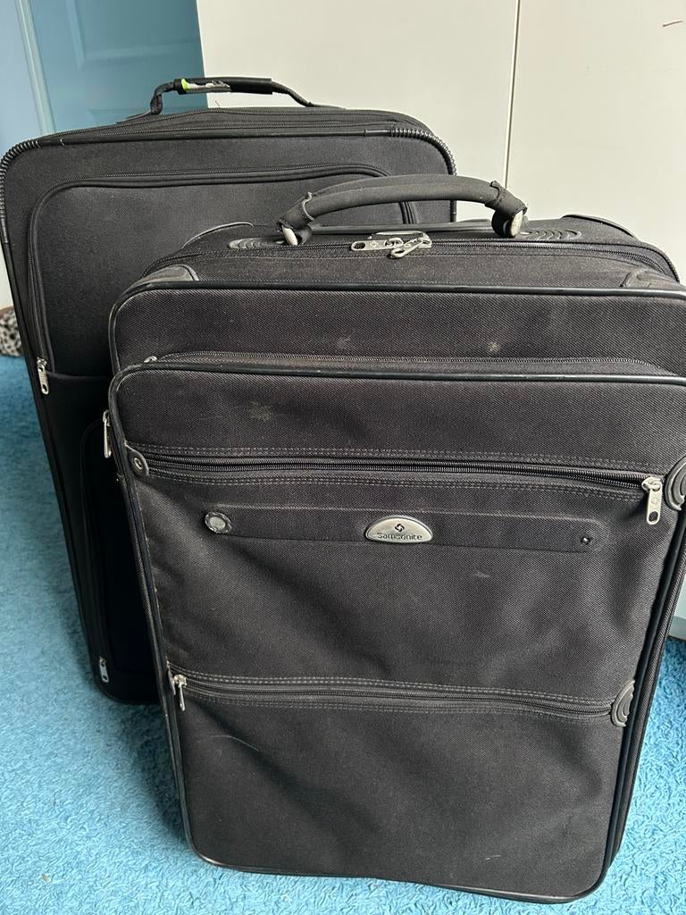Samsonite Koffer Set - Gebruikt, Sieraden, Tassen en Uiterlijk, Koffers, Overige materialen, Wieltjes, Gebruikt, 45 tot 55 cm