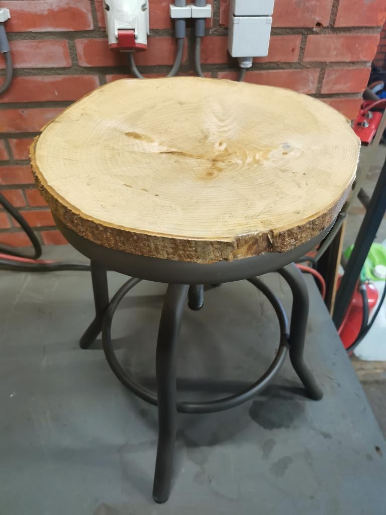 in hoogte verstelbare BLOEMENKRUK, Huis en Inrichting, Tafels | Bijzettafels, Minder dan 55 cm, Metaal of Aluminium, Rond, Nieuw