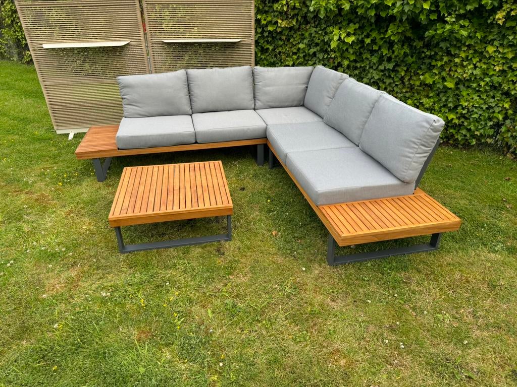 Nieuw Malta tuinset loungebank zithoek loungeset ! Op=op, Tuin en Terras, Ophalen of Verzenden, Nieuw, Aluminium