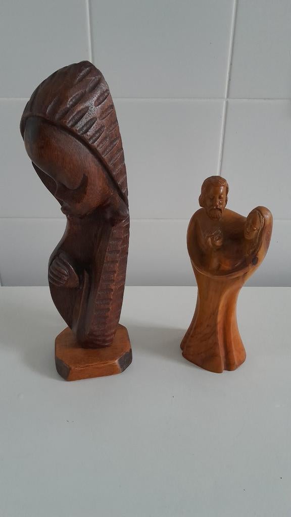 Houtsnijwerk, religieuze voorstelling., Ophalen of Verzenden
