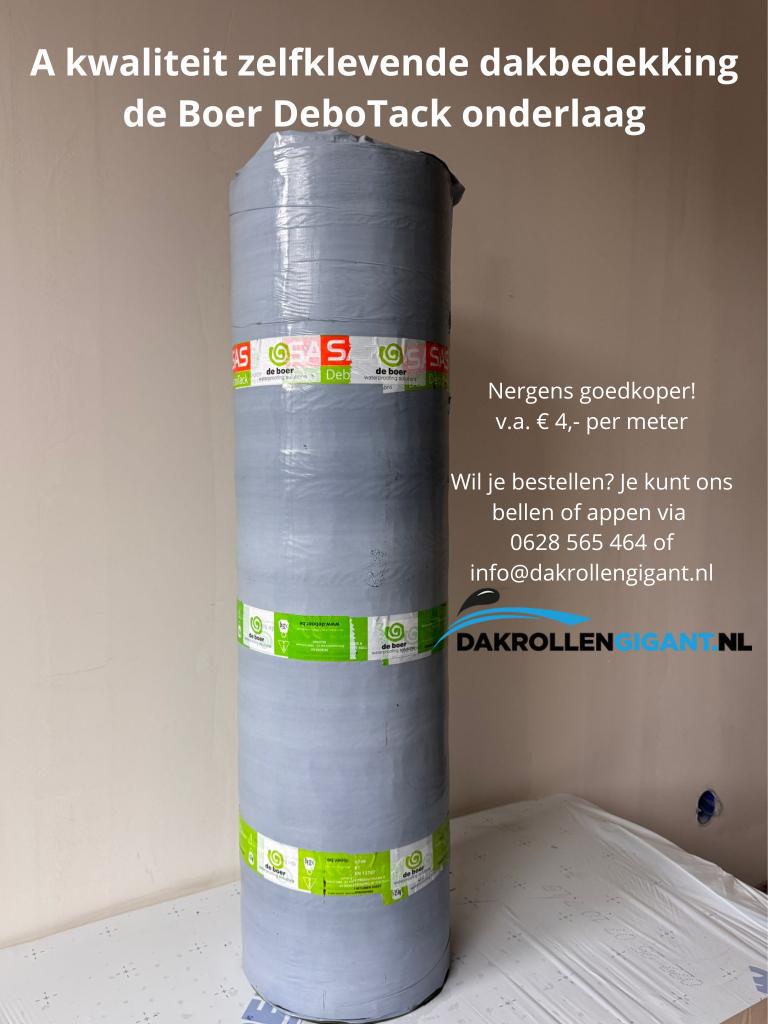 Soprema Duo donkere mineraal, Ophalen, Overige materialen, Info@dakrollengigant.nl, Zwart