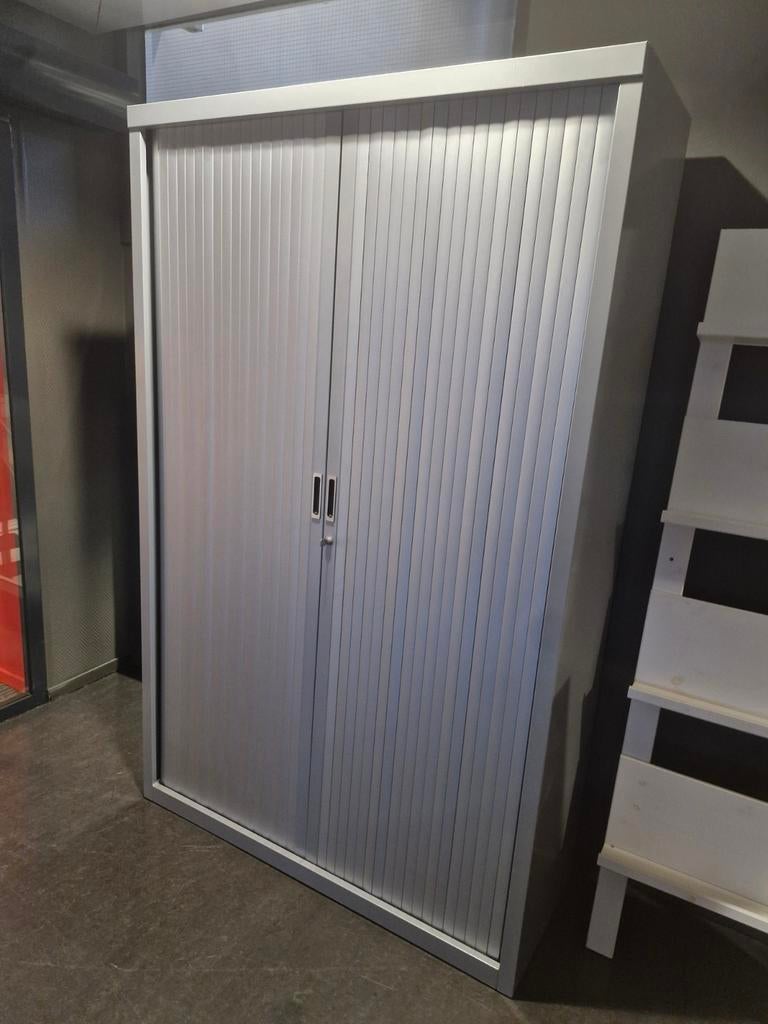 Roldeurkasten hoog en middelhoog met luxe houten ombouw, 100 tot 150 cm, Meerdere deuren, Ophalen of Verzenden, Zo goed als nieuw
