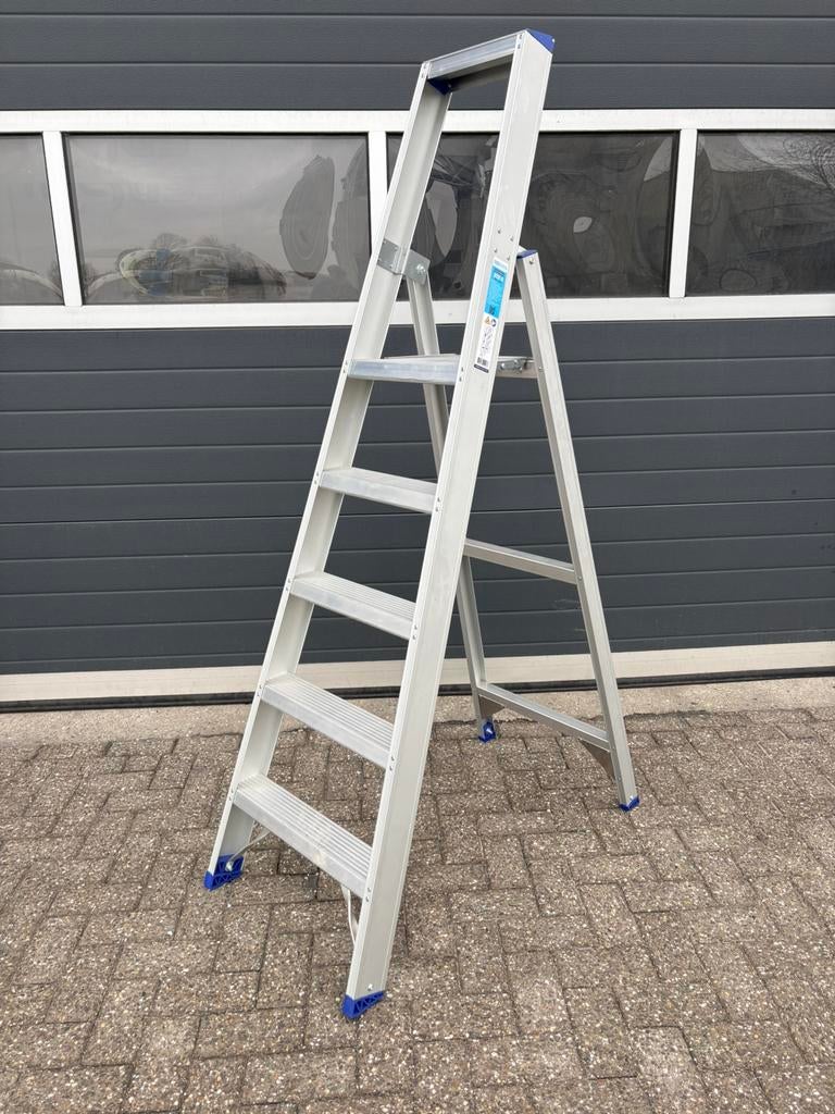 ASC Kamersteiger + Eurostairs Bordestrap 5 treden - NIEUW!, Doe-het-zelf en Verbouw, Steigers, Ophalen, Nieuw, Rolsteiger of Kamersteiger