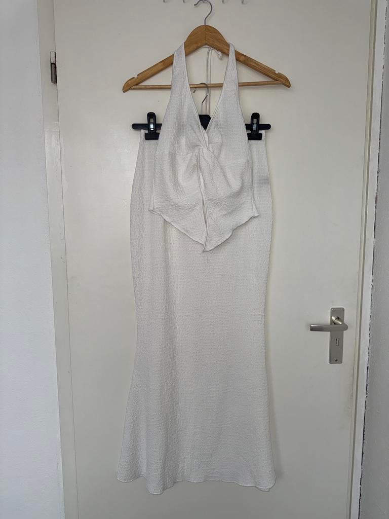 Nieuwe co-ord set top en rok, Maat 38/40 (M), Wit, Nieuw, Ophalen of Verzenden