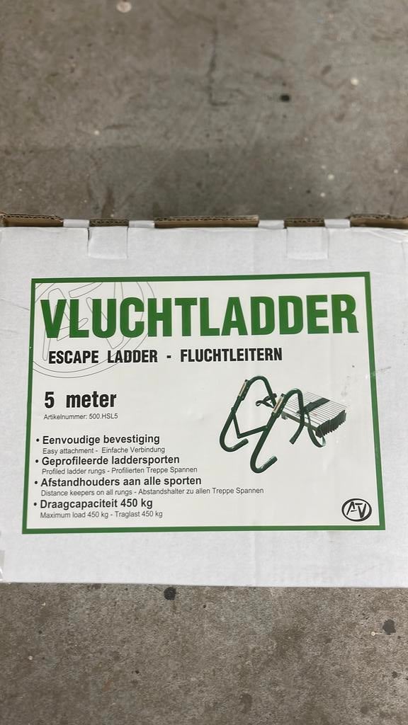 Vluchtladder - noodladder -brandladder, Ophalen, Nieuw, Ladder, Opvouwbaar of Inschuifbaar