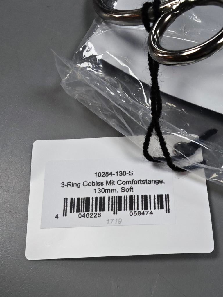 Beris 3 ring gebiss mit comfortstange. Bit maat 13., Dieren en Toebehoren, Paarden en Pony's | Hoofdstellen en Tuigage, Eu, Eu