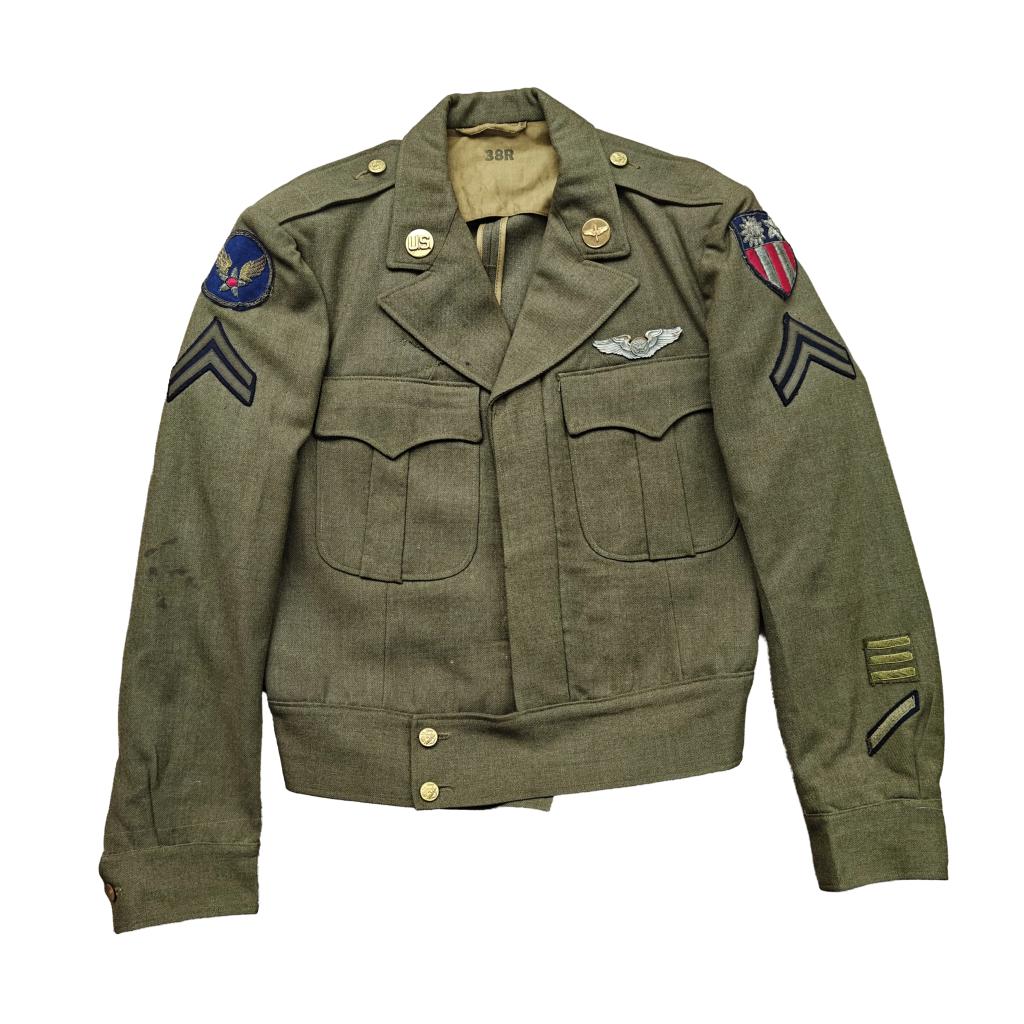WWII US Ike jacket CBI Air Force Bullion Patches, Verzamelen, Militaria | Tweede Wereldoorlog, Ophalen of Verzenden, Luchtmacht