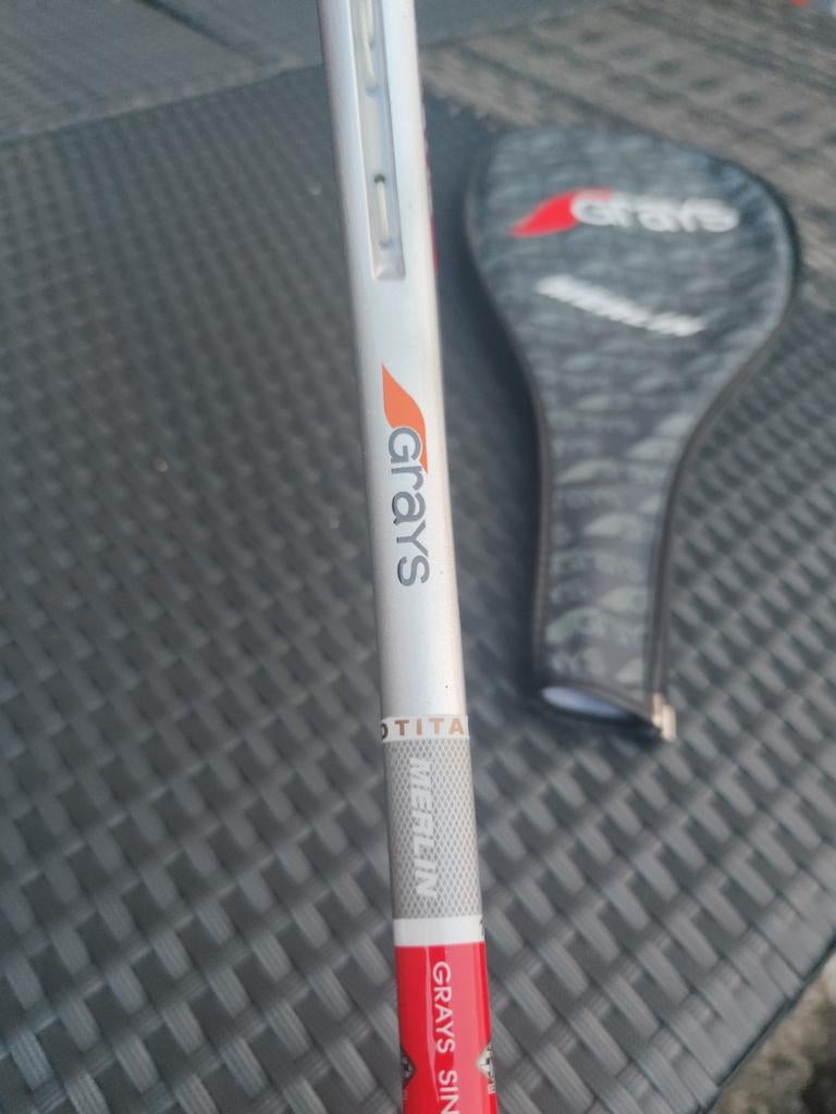 Grays Merlin Squash Racket met Hoes - Zo goed als nieuw, Sport en Fitness, Ophalen of Verzenden, Grays, Nvt, Nvt