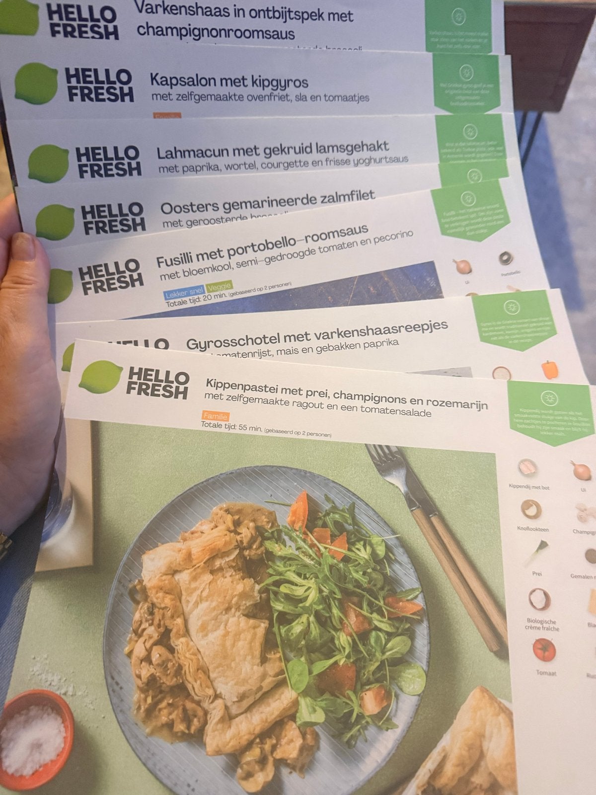 Hello Fresh Recepten - Diverse Gerechten, Hoofdgerechten, Ophalen of Verzenden, Zo goed als nieuw, Gezond koken