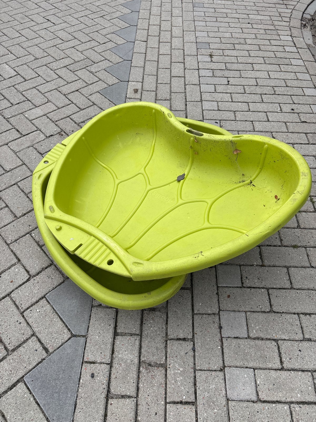 Smoby zandbak/schelpbadje groen, Ophalen of Verzenden, Gebruikt