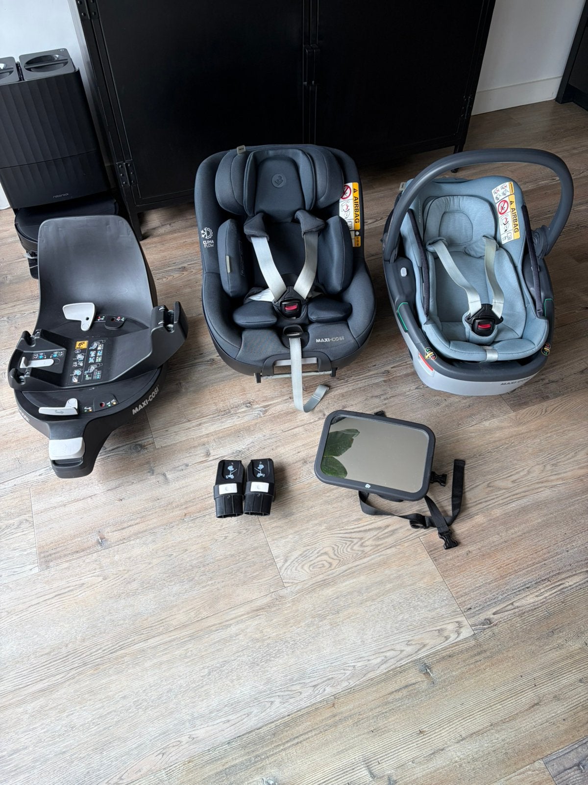 Maxi cosi coral 360 + autostoel pearl 360 + familiefix 360, Ophalen, Gebruikt, Maxi-Cosi, Isofix