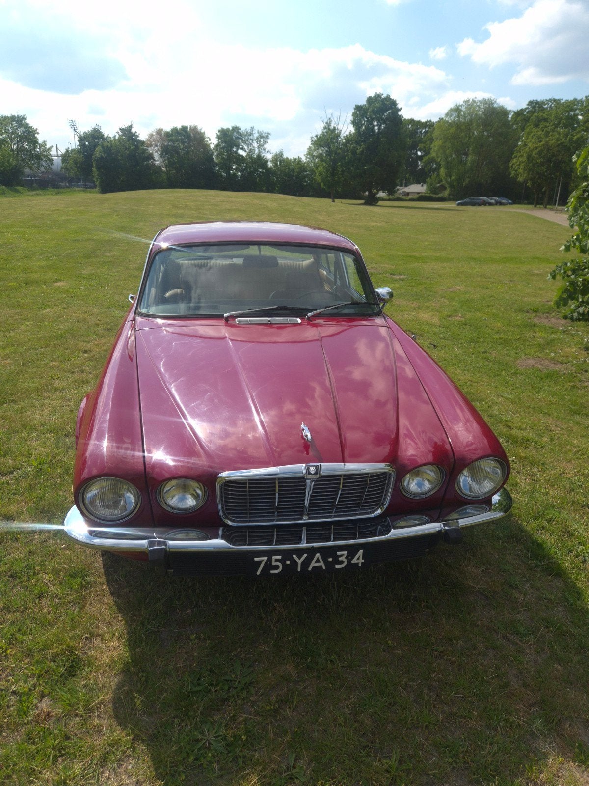 Jaguar XJ6 1976 Rood, SWB, foto 7