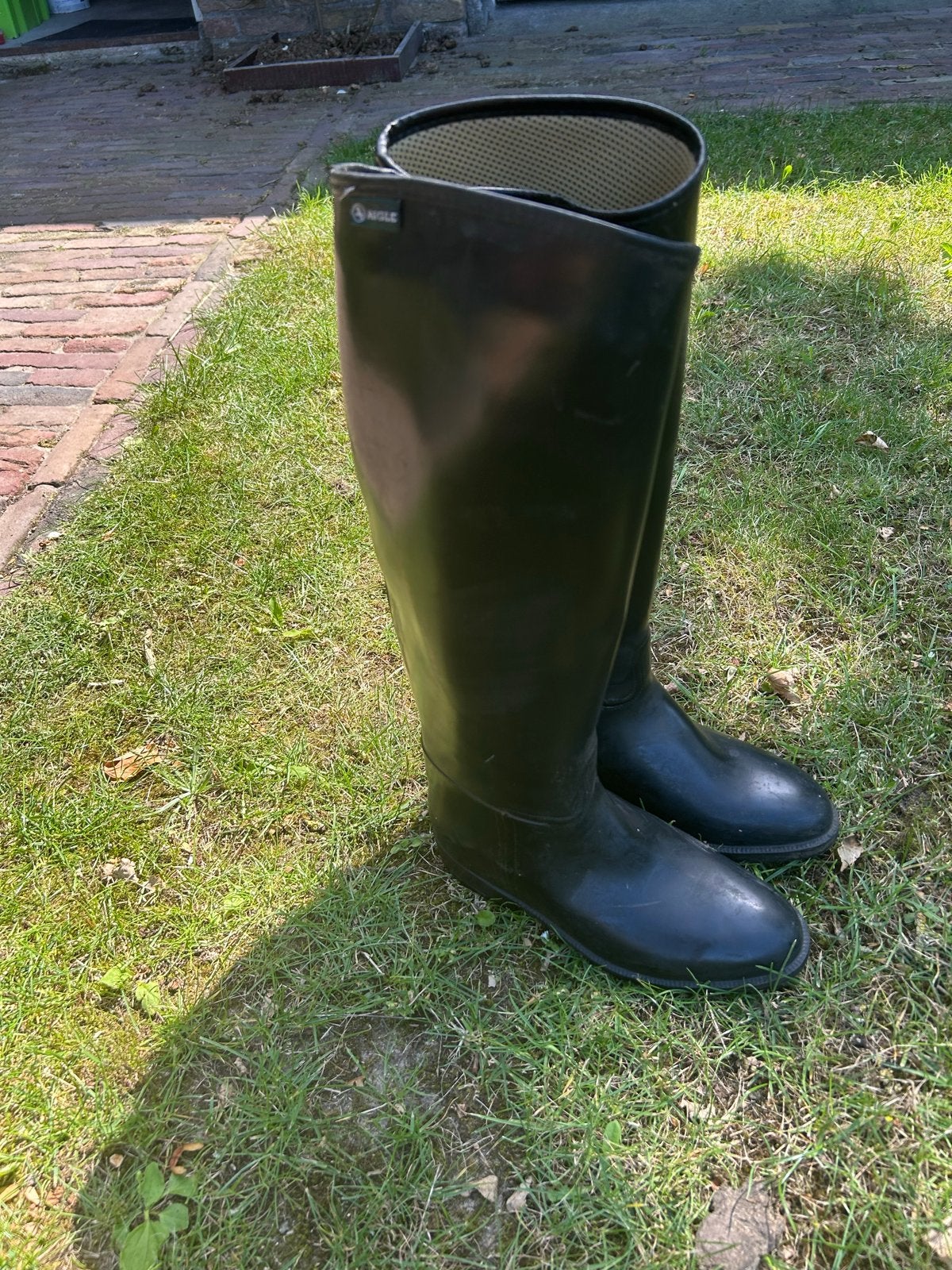 Gevoerde paardrijlaarzen, Ophalen, Schoeisel