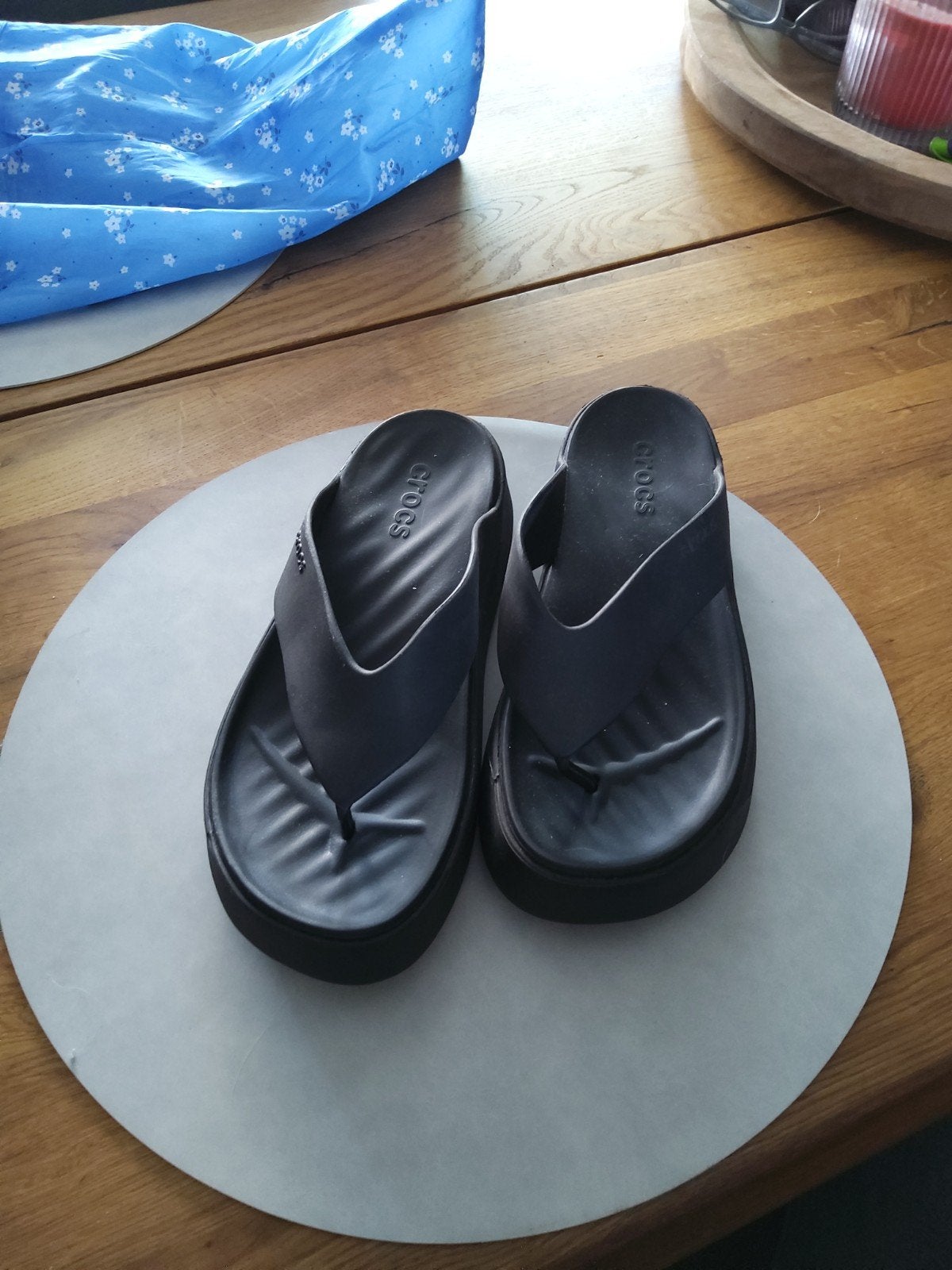 Zwarte Crocs slippers, maat 38-39, Slippers, Zwart, Ophalen of Verzenden, Crocs