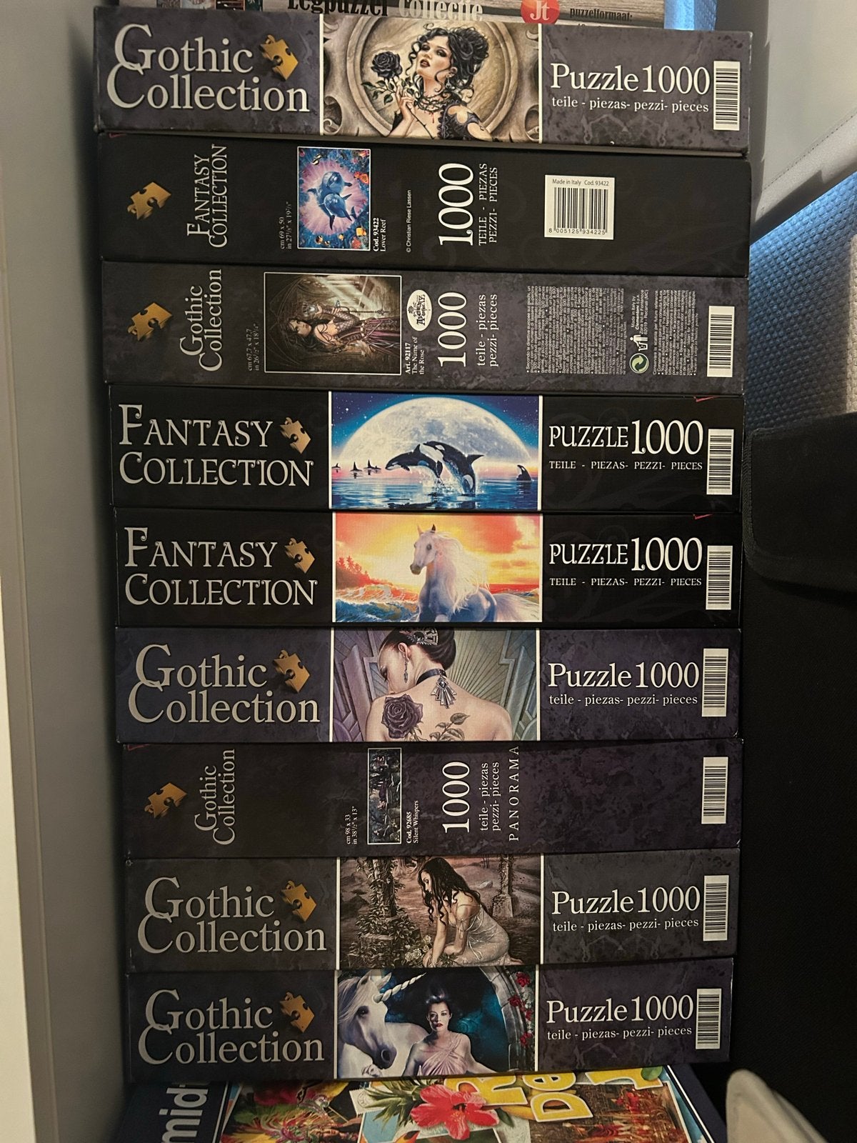 (Gothic & Fantasy) puzzel collectie, Ophalen, 500 t/m 1500 stukjes, Gebruikt, Legpuzzel