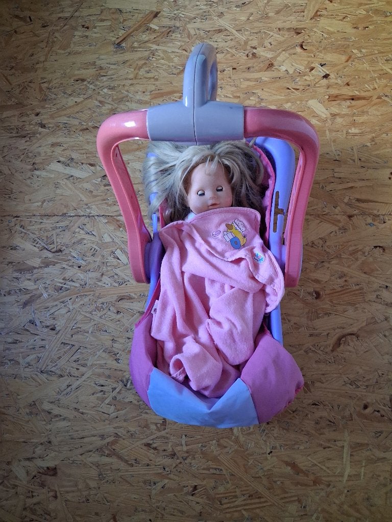 Babyborn autostoeltje met pop, Ophalen of Verzenden, Babypop