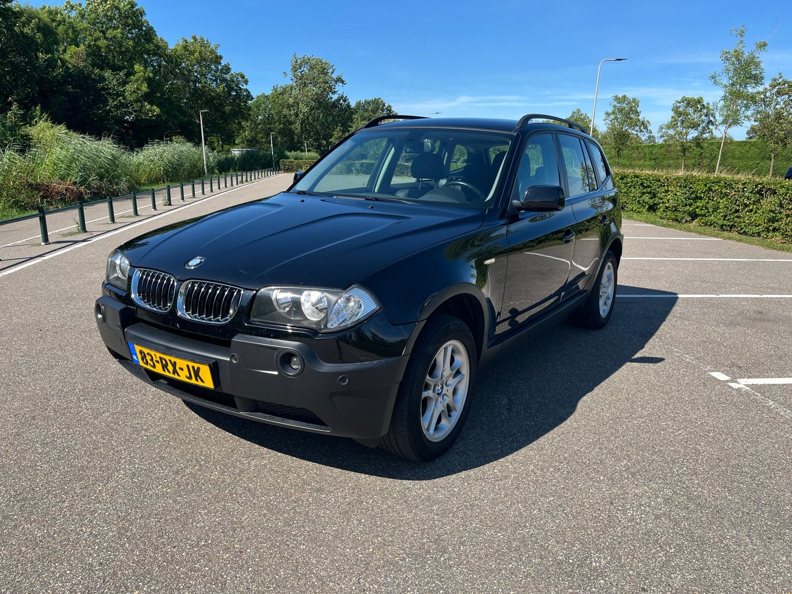 BMW X3 2.5 I 2005 Zwart, Auto's, BMW, 1800 kg, Zwart, Zwart, Handgeschakeld
