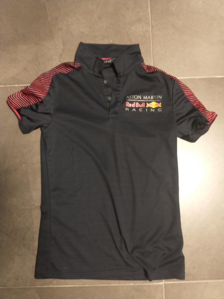ASTON MARTIN RED BULL RACING F1 PIT CREW POLO JERSEY T, Ophalen of Verzenden, Zo goed als nieuw, Maat 46 (S) of kleiner, Blauw