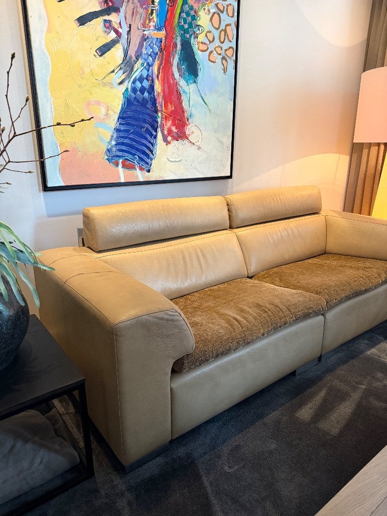 Foto 6 van Leolux Howlazy designbank – leer & stof – opnieuw bekleed