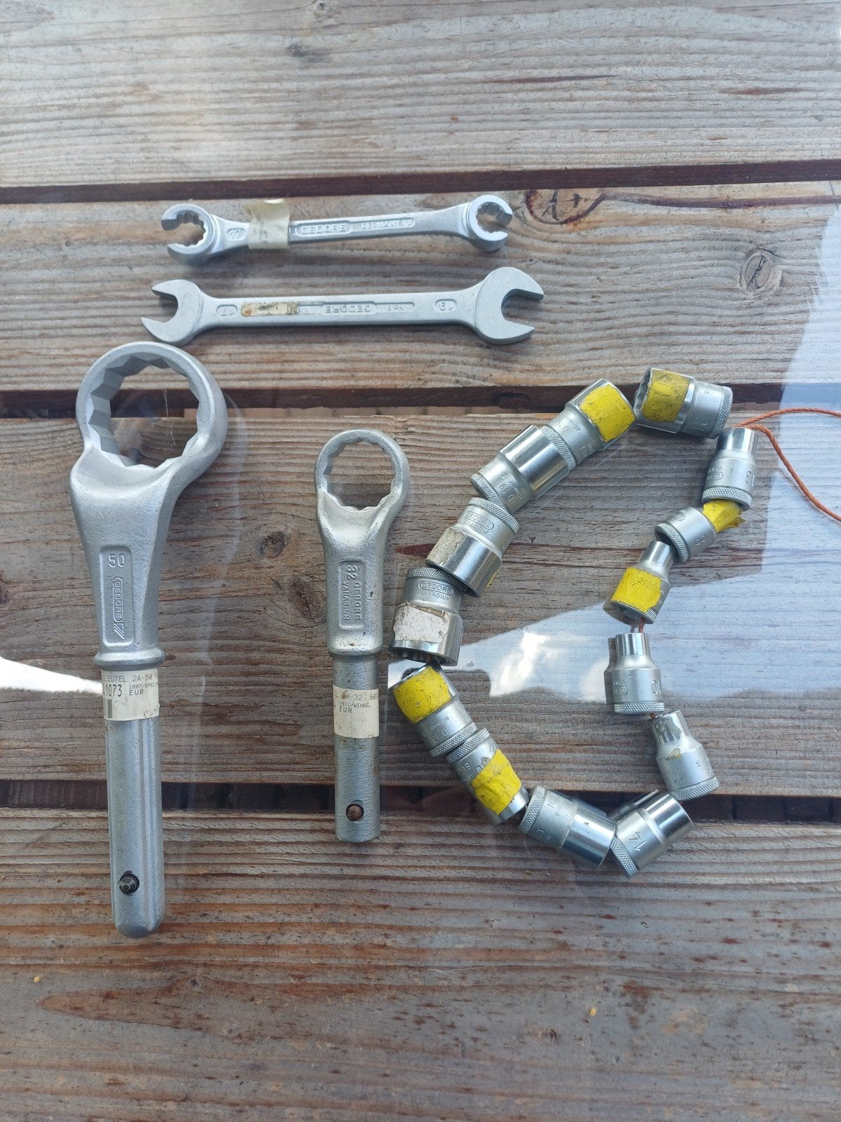 Gedore diversen gereedschap nieuw doppen opsteek ring enz., Auto diversen, Autogereedschap, Ophalen of Verzenden, Nieuw