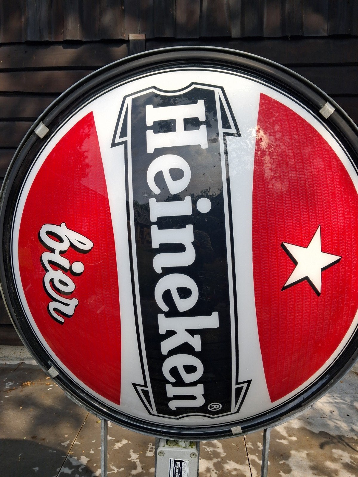 Heineken bier reclamebord - Lichtbak, Ophalen of Verzenden, Gebruikt, Lichtbak of (neon) lamp