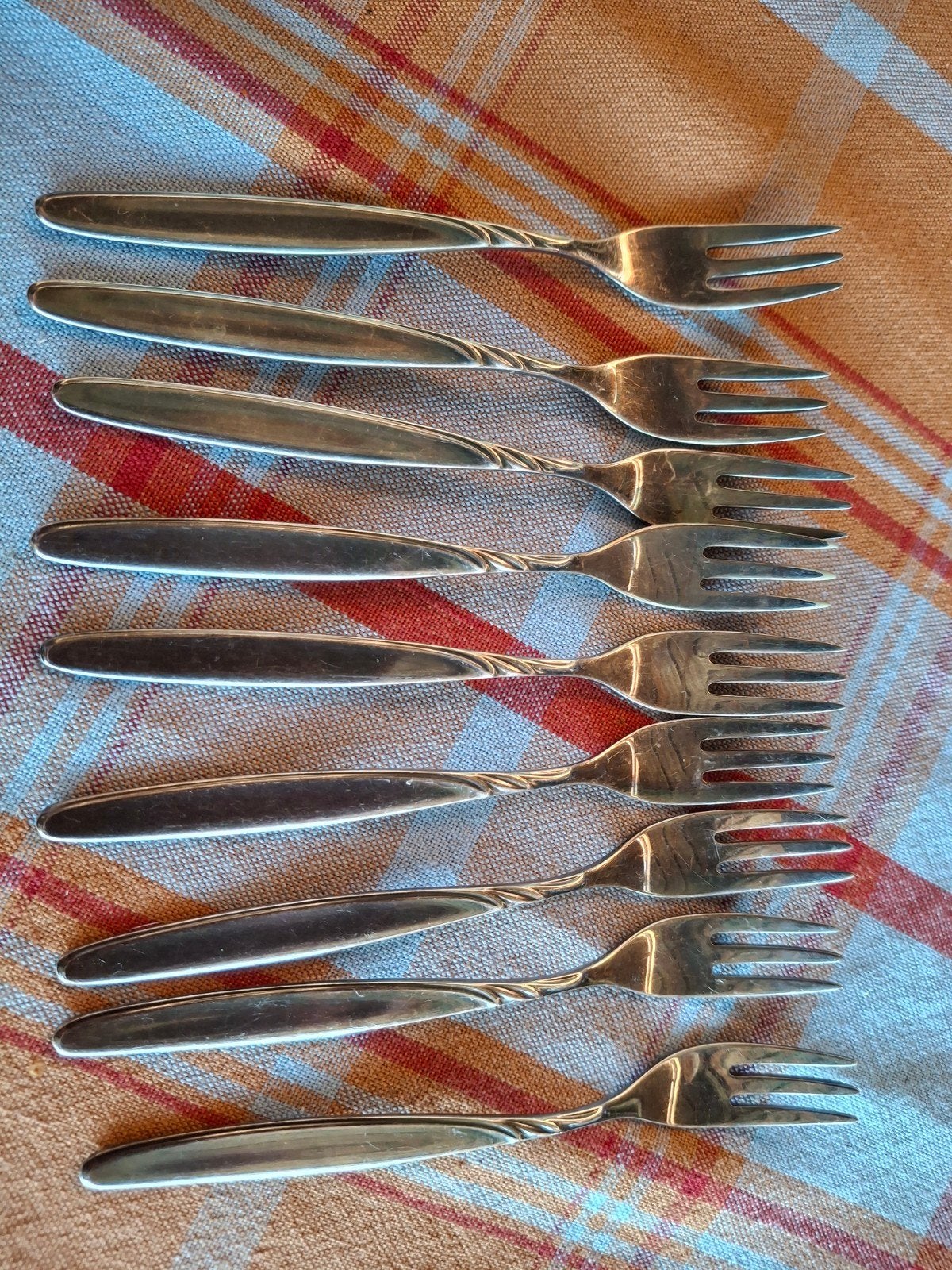 9 zilveren WMF 90 gebaksvorkjes, Antiek en Kunst, Ophalen of Verzenden